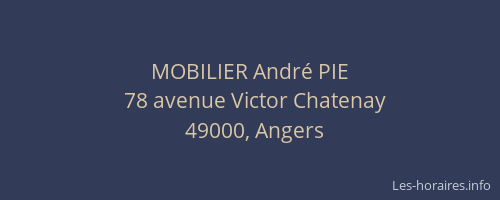 MOBILIER André PIE