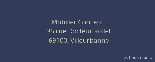 Mobilier Concept