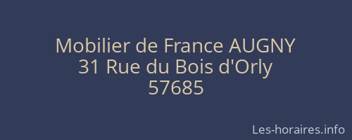 Mobilier de France AUGNY