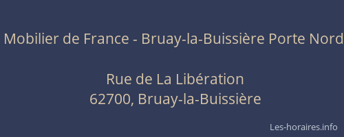 Mobilier de France - Bruay-la-Buissière Porte Nord