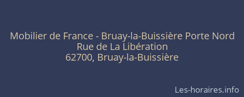 Mobilier de France - Bruay-la-Buissière Porte Nord