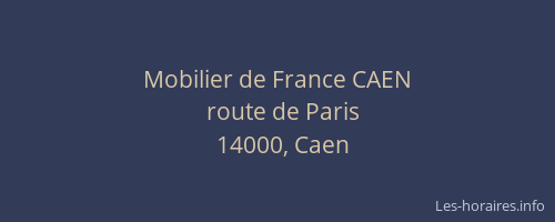 Mobilier de France CAEN