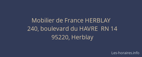 Mobilier de France HERBLAY