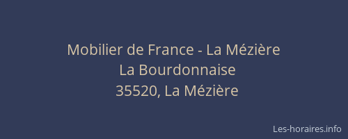 Mobilier de France - La Mézière