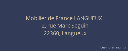 Mobilier de France LANGUEUX