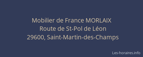 Mobilier de France MORLAIX