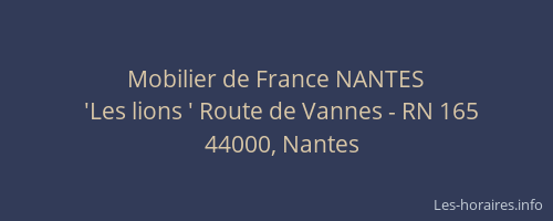 Mobilier de France NANTES