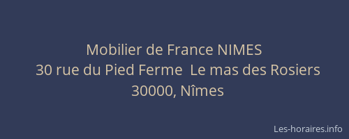 Mobilier de France NIMES