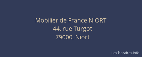 Mobilier de France NIORT
