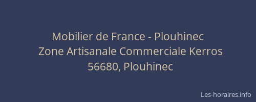 Mobilier de France - Plouhinec