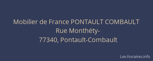 Mobilier de France PONTAULT COMBAULT