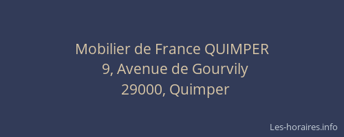 Mobilier de France QUIMPER