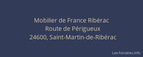 Mobilier de France Rib&eacute;rac