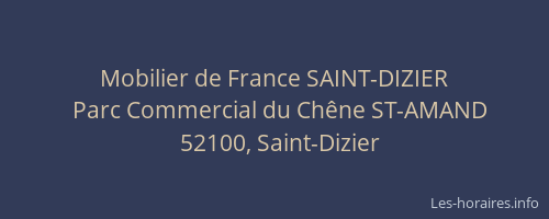 Mobilier de France SAINT-DIZIER