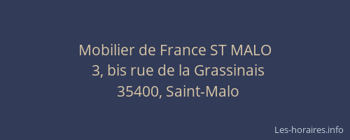 Mobilier de France ST MALO