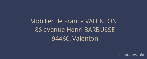 Mobilier de France VALENTON