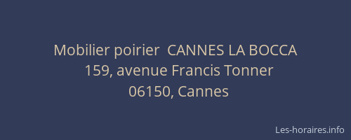 Mobilier poirier  CANNES LA BOCCA