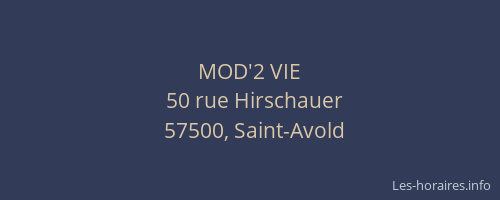 MOD'2 VIE