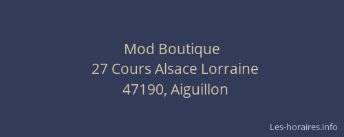 Mod Boutique
