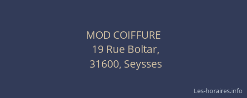 MOD COIFFURE