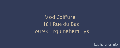 Mod Coiffure