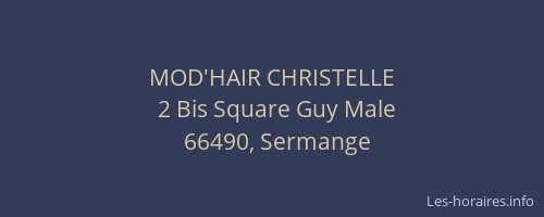 MOD'HAIR CHRISTELLE