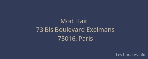 Mod Hair