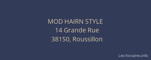 MOD HAIRN STYLE
