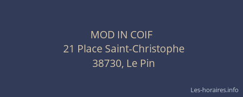MOD IN COIF