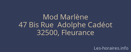 Mod Marlène