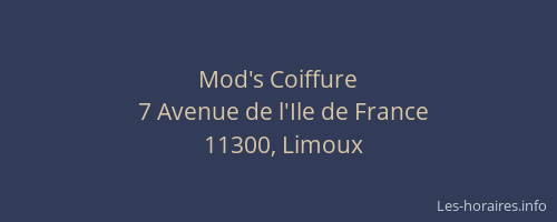 Mod's Coiffure
