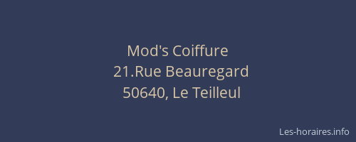 Mod's Coiffure