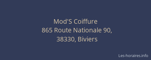 Mod'S Coiffure