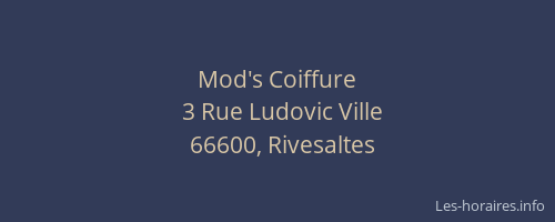 Mod's Coiffure