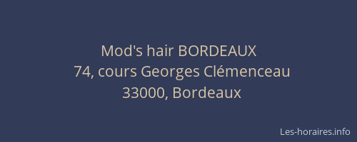 Mod's hair BORDEAUX
