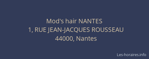 Mod's hair NANTES