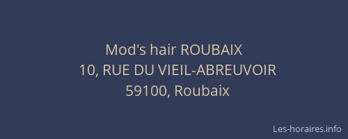 Mod's hair ROUBAIX
