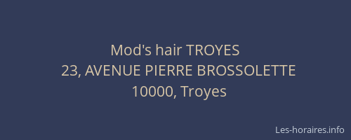 Mod's hair TROYES