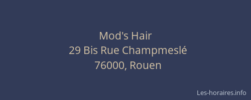 Mod's Hair
