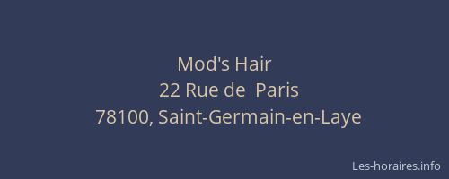 Mod's Hair