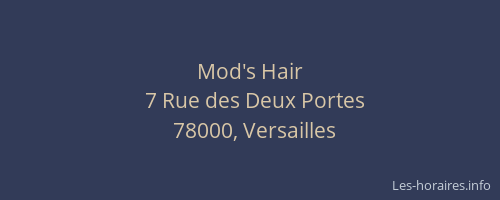 Mod's Hair