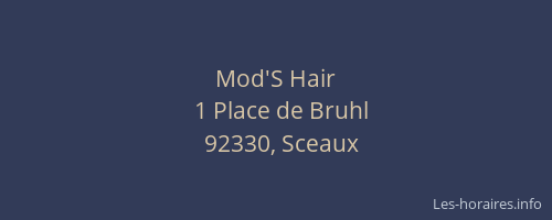 Mod'S Hair