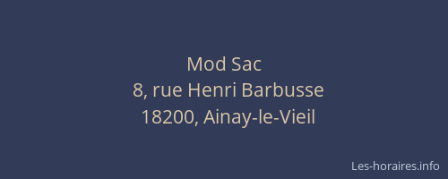 Mod Sac