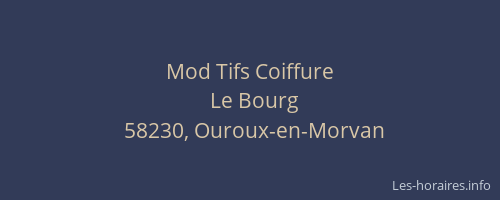 Mod Tifs Coiffure