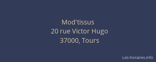 Mod'tissus