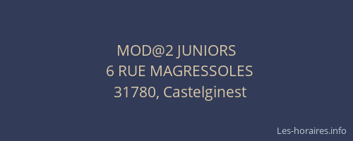 MOD@2 JUNIORS
