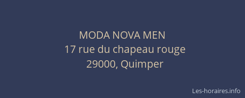 MODA NOVA MEN