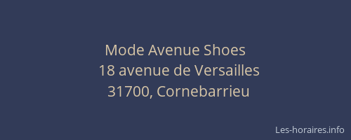 Mode Avenue Shoes