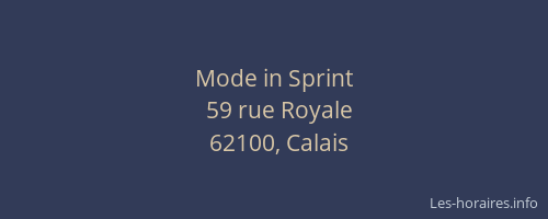 Mode in Sprint
