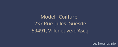 Model   Coiffure